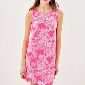 Lilly Pulitzer Kristen Swing Dress in Roxie Pink PB Anniversary Toile XL